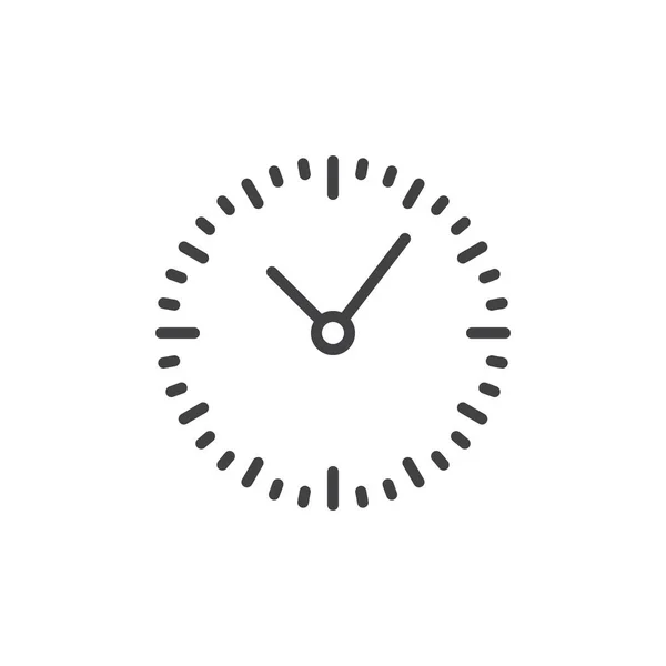 Clock outline icon — Stock Vector