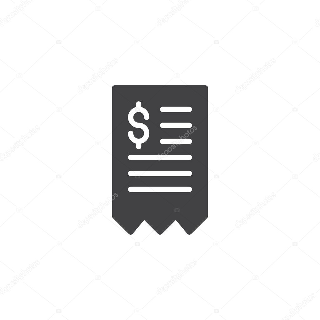 Dollar bill vector icon