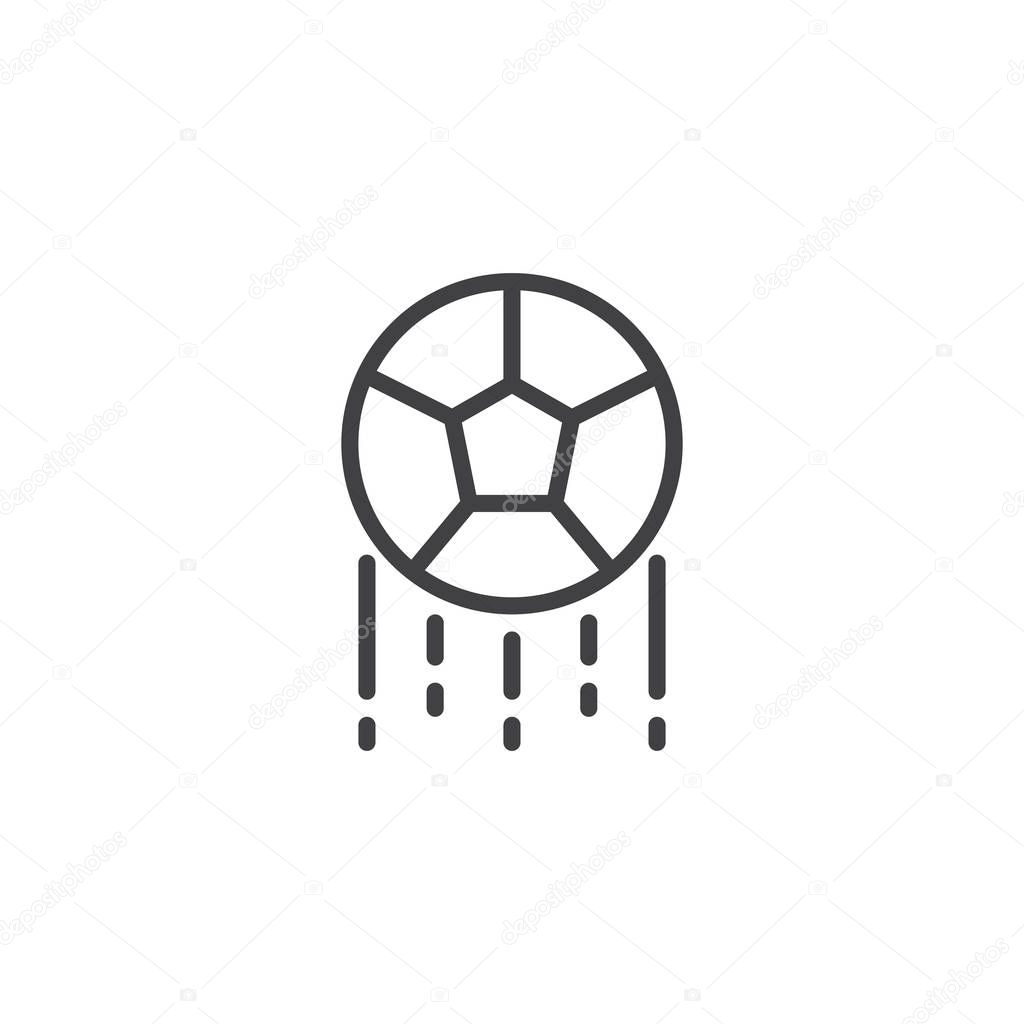 Soccer ball outline icon