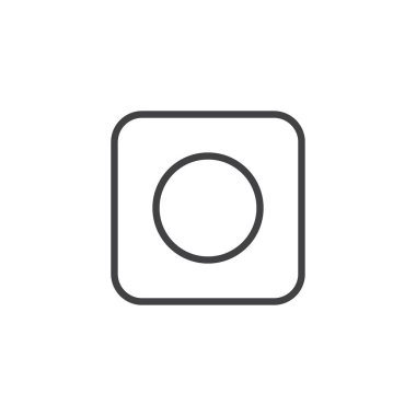 Kayıt düğmesine anahat simgesini