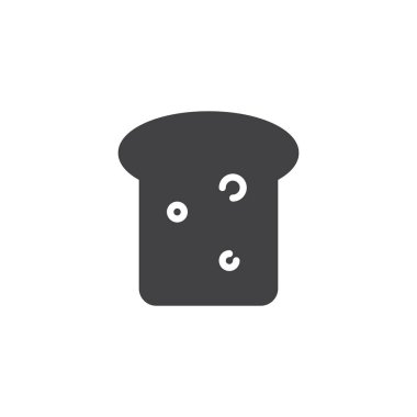 Ekmek dilimi vektör simgesi