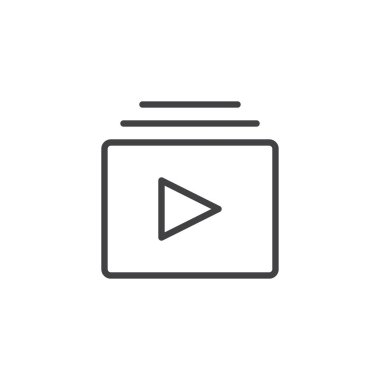 Müzik çalma listesi anahat simgesini