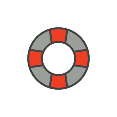 Lifebuoy doldurulmuş anahat simgesini