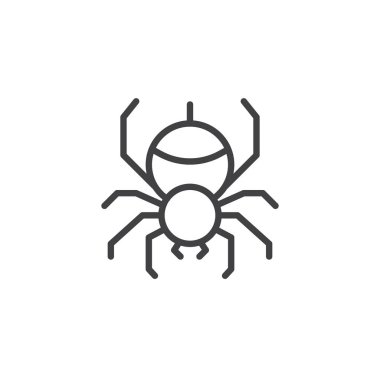 Örümcek anahat simgesini