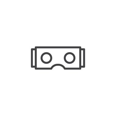 VR gözlük anahat simgesini