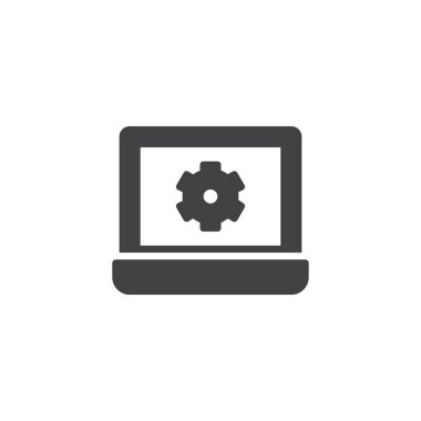 bilgisayar ayarları vektör simgesi