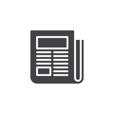 Gazete vektör simgesi