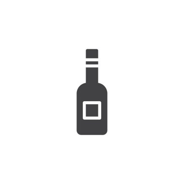 Alkol şişe vektör simgesi