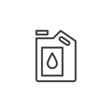 Petrol galon anahat simgesini