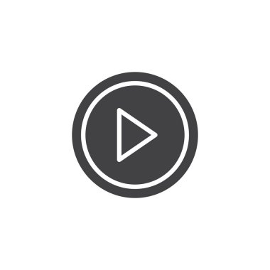 çalma düğmesi vektör simgesi