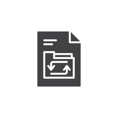 Klasör dosya belge vektör simgesi Yenile