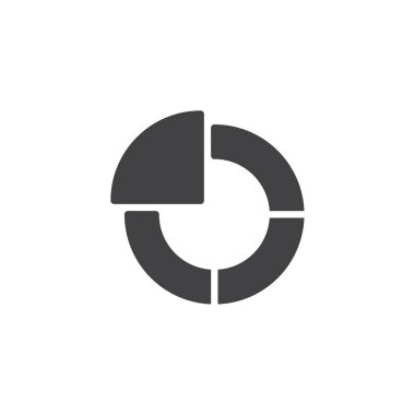 pasta grafiği vektör simgesi