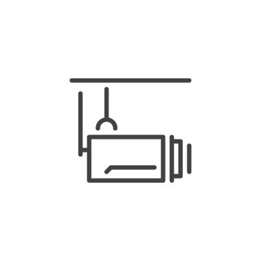 CCTV kamera anahat simgesi