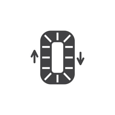 Havaalanı Konveyör bant vektör simgesi