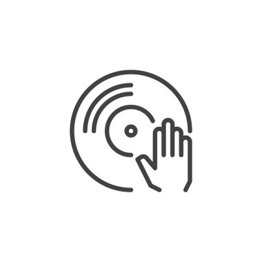 Vinil player anahat simgesini