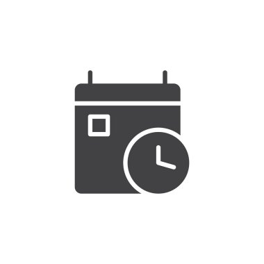 Takvim Saat vektör simgesi ile