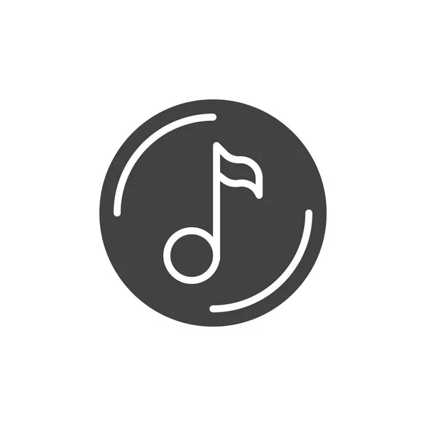 Musik not vektor ikon — Stock vektor