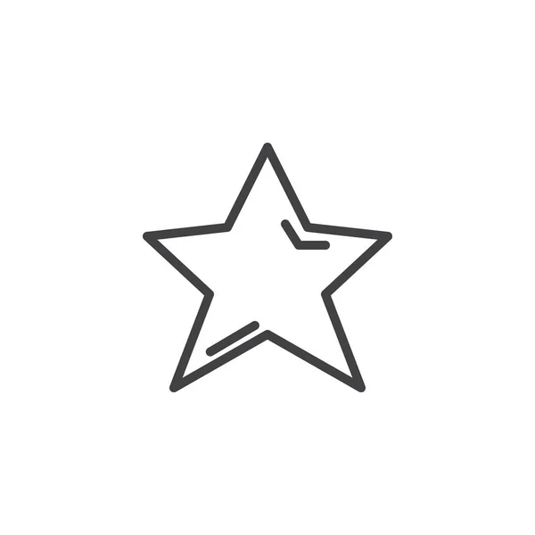 Star outline icon — Stock Vector