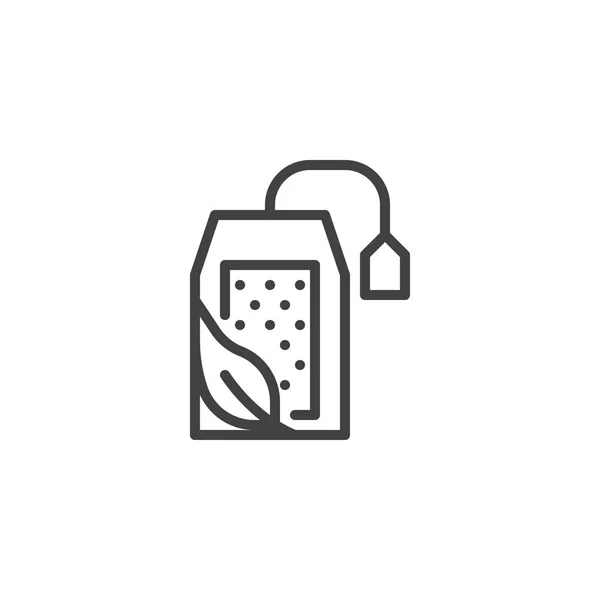 Növényi teafiltert szerkezeti ikon — Stock Vector