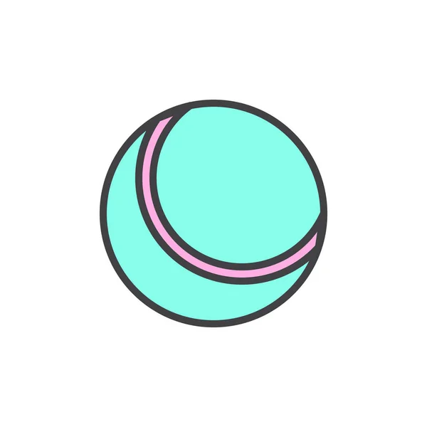 Plážový míč plné ikonu obrysu — Stockový vektor