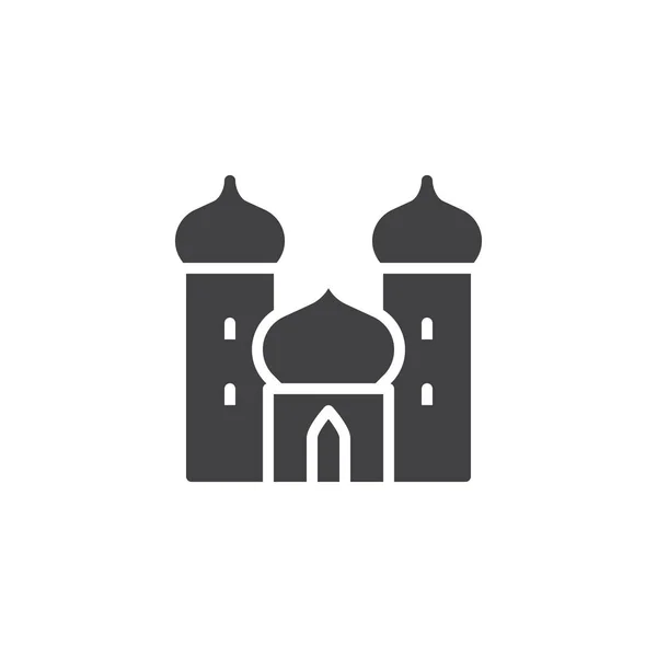 Palacio árabe icono vectorial — Vector de stock