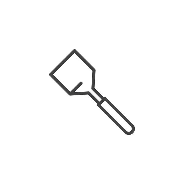Spatule de cuisine icône contour — Image vectorielle
