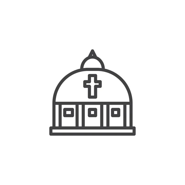 Βατικανό εκκλησία διάρθρωσης εικονίδιο — Διανυσματικό Αρχείο