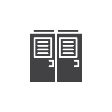 Soyunma odası vektör simgesi