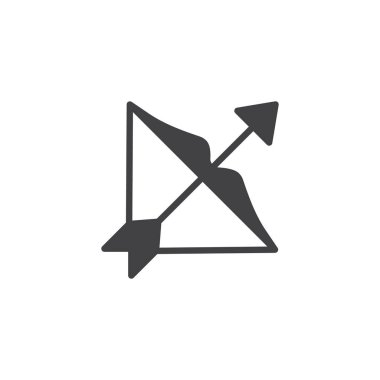 Yay burç vektör simgesi