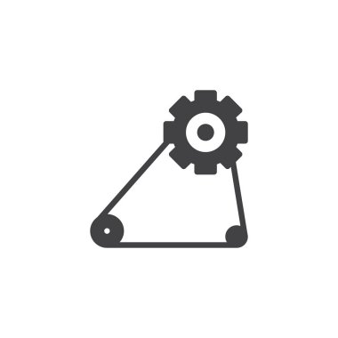 Motoru kemer vektör simgesi