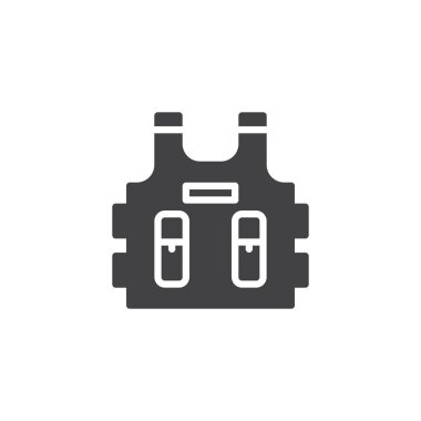 Kurşun geçirmez yelek vektör simgesi