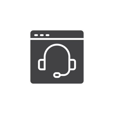 Video sohbet vektör simgesi