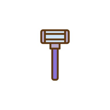 Tıraş jilet anahat simgesini dolu