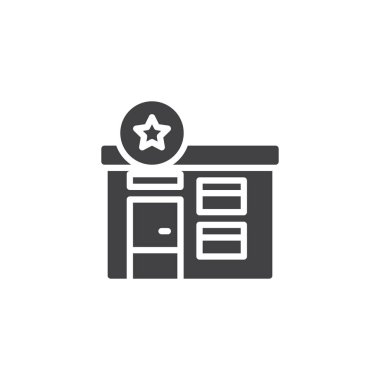 Polis merkezine vektör simgesi