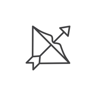 Yay burç anahat simgesini