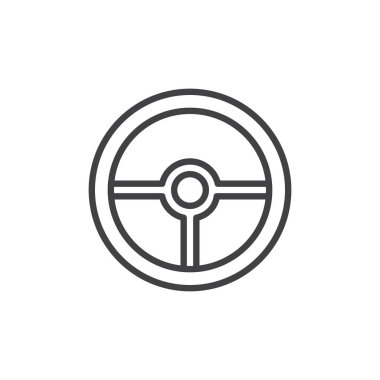 Direksiyon simidi anahat simgesini