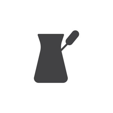 Türk cezve pot vektör simgesi