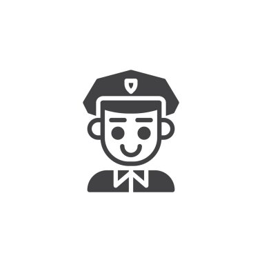 Polis memuru vektör simgesi