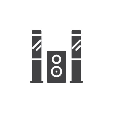 Ses sistemi vektör simgesi