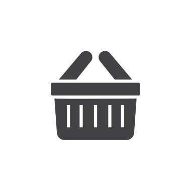 Alışveriş sepeti vektör simgesi