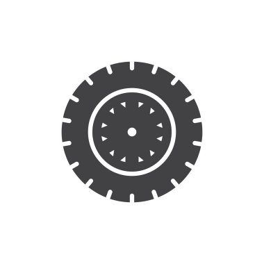 araba tekeri vektör simgesi