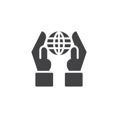 Elini tut vektör simge