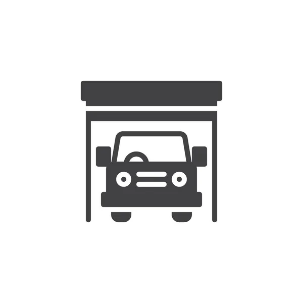 Auto garage vettoriale icona — Vettoriale Stock