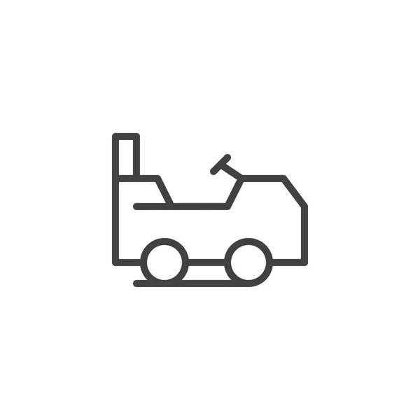 Lawn Mower Outline Icon Linear Style Sign Mobile Concept Web — Stock Vector