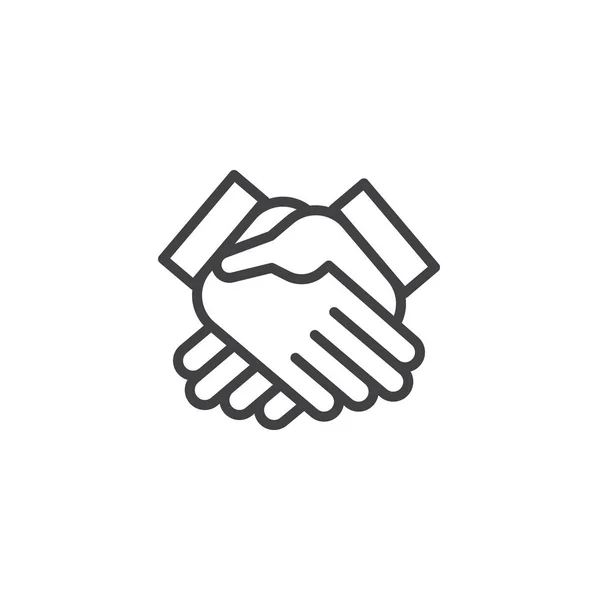 Handshake outline icon