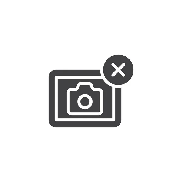 Eliminar foto Vector icono — Vector de stock