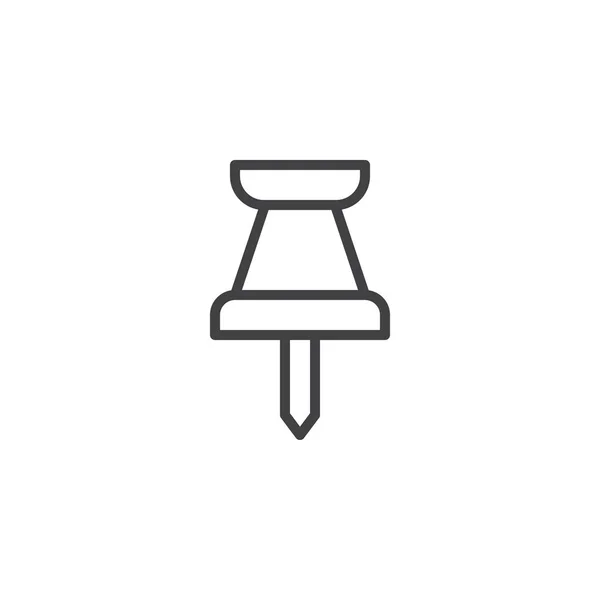 Zarys ikonę pinezki — Wektor stockowy