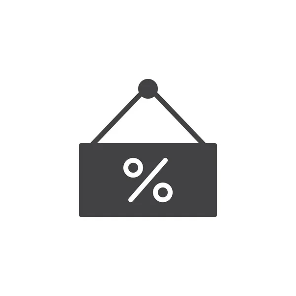 Percentage label vector pictogram — Stockvector