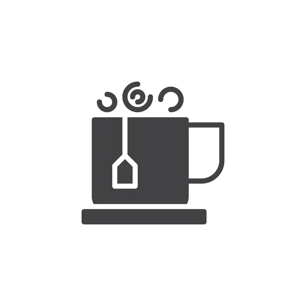 Гаряча чашка чаю векторна іконка — стоковий вектор