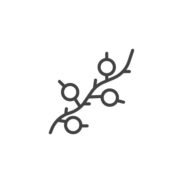 Bär gren disposition ikonen — Stock vektor